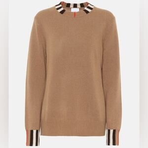 Burberry Icon Stripe Cashmere Sweater Brown small